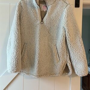 Simply Southern Cream Sherpa Pullover